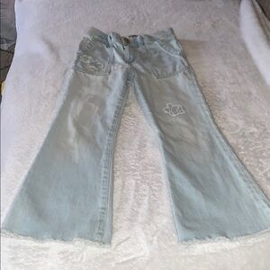 Gently Loved Light Blue Flared Girls Jeans by OshKosh